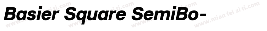 Basier Square SemiBo字体转换